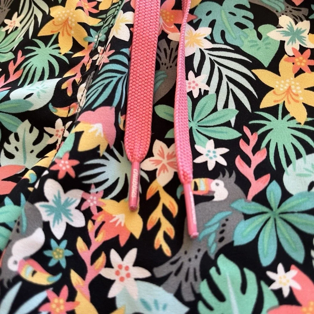 Chubbies Swim Trunks Men's Small Tropical Toucan Floral 5.5